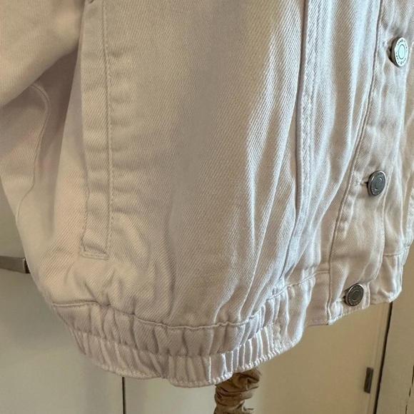 Habitual White Short Sleeve Denim Jacket - Picture 2 of 4